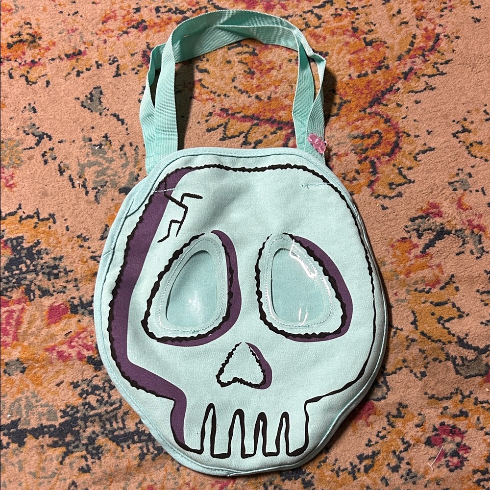 Target Bullseye's Playground 2025 Skull Skeleton Halloween Fabric Bag.‎